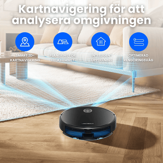 Liectroux C7 robotdammsugare med appstyrning