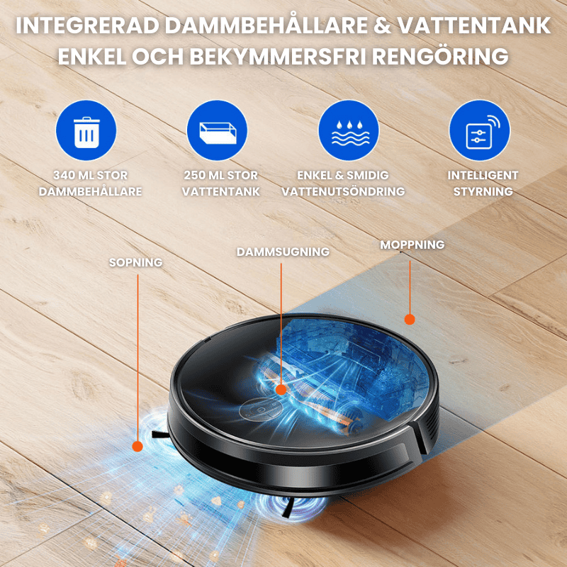 Liectroux C7 robotdammsugare med appstyrning